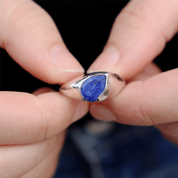 lapis lazuli sterling silver gemstone ring