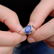 lapis lazuli sterling silver gemstone ring