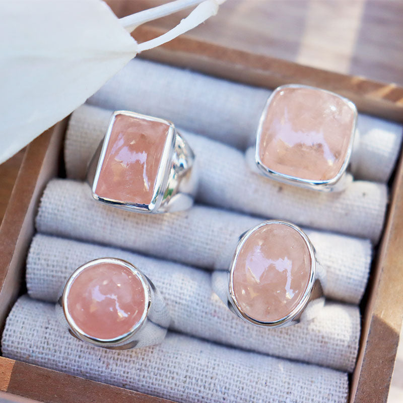 Morganite Boho Style Gemstone Ring