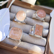 Morganite Boho Style Gemstone Ring