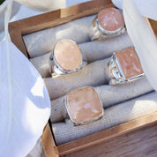 Morganite Boho Style Gemstone Ring