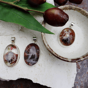 garden quartz sterling silver gemstone pendant