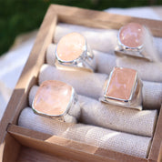 Morganite Boho Style Gemstone Ring