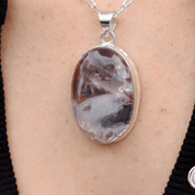 garden quartz sterling silver gemstone pendant