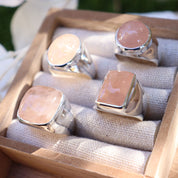 Morganite Boho Style Gemstone Ring