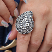 sterling silver boho style ring