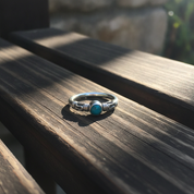 turquoise sterling silver gemstone ring