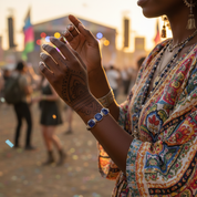 sapphire quartz sterling silver gemstone bracelet