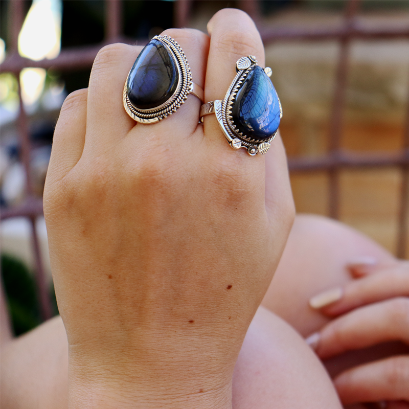 big labradorite sterling silver gemstone ring