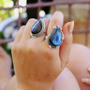 big labradorite sterling silver gemstone ring
