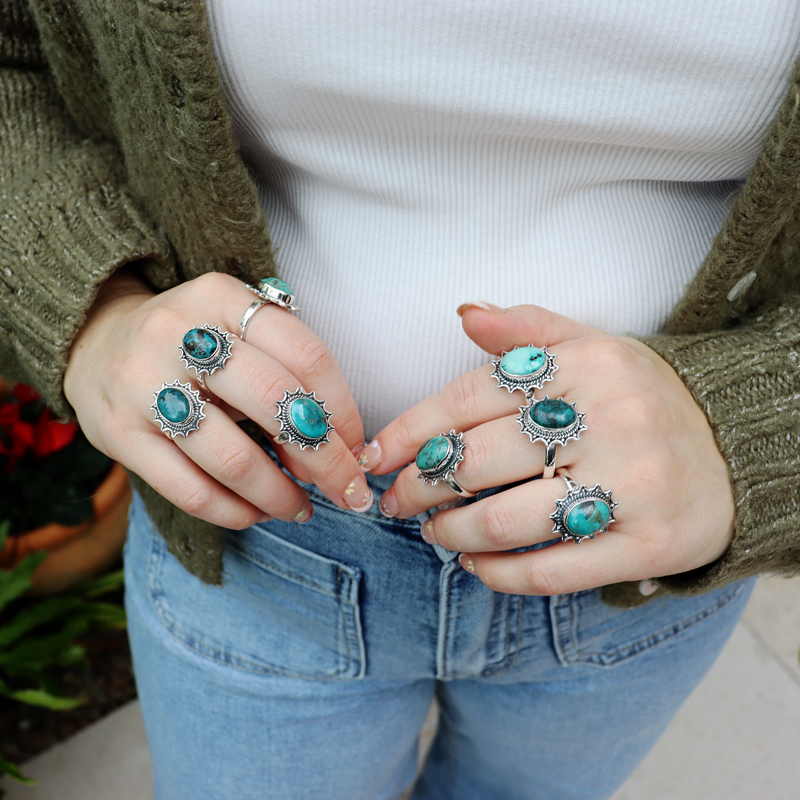 Sol Turquoise Boho Style Ring