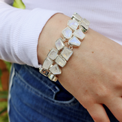moonstone sterling silver gemstone bracelet