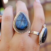 big labradorite sterling silver gemstone ring
