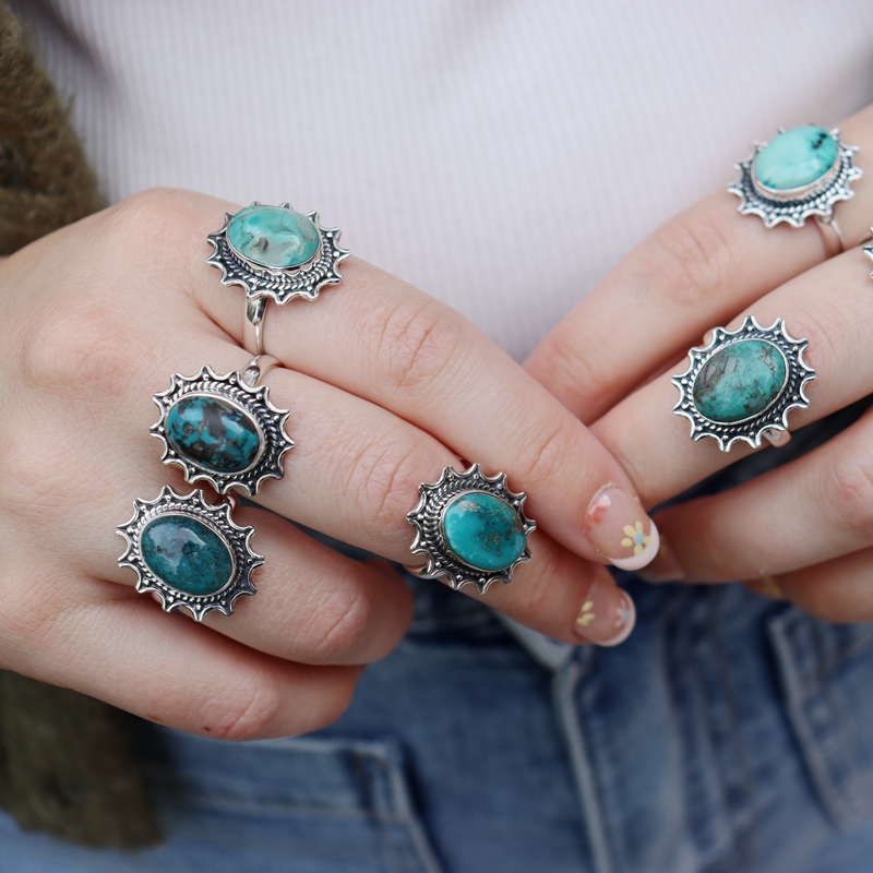 Sol Turquoise Boho Style Ring