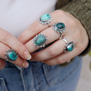 Sol Turquoise Boho Style Ring