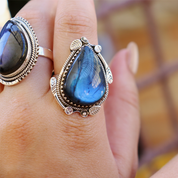 big labradorite sterling silver gemstone ring