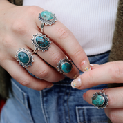 Sol Turquoise Boho Style Ring