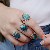 Sol Turquoise Boho Style Ring