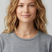 Mini Rose Quartz Choker Necklace