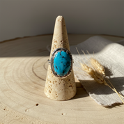 navajo turquoise sterling silver gemstone ring