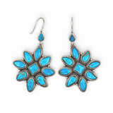 Chunky Boho Turquoise Gemstone Earrings