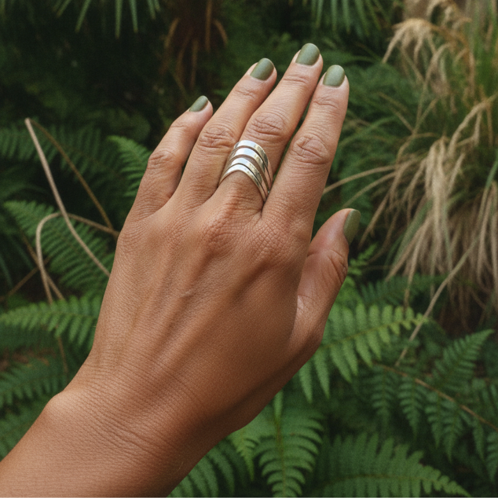 plain sterling silver ring