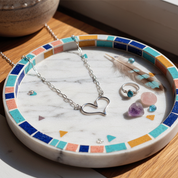 sterling silver heart paperclip necklace