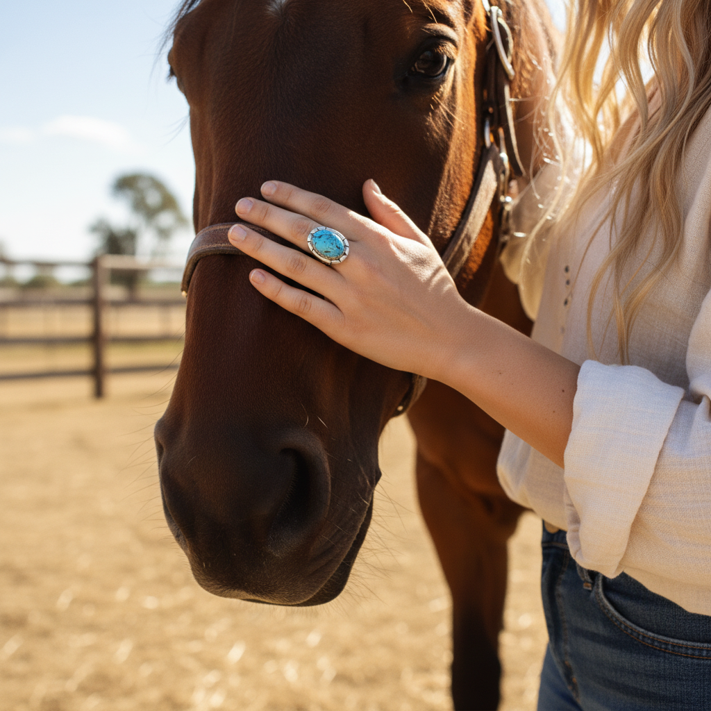 navajo turquoise sterling silver gemstone ring
