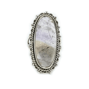 ametrine oval sterling silver gemstone ring