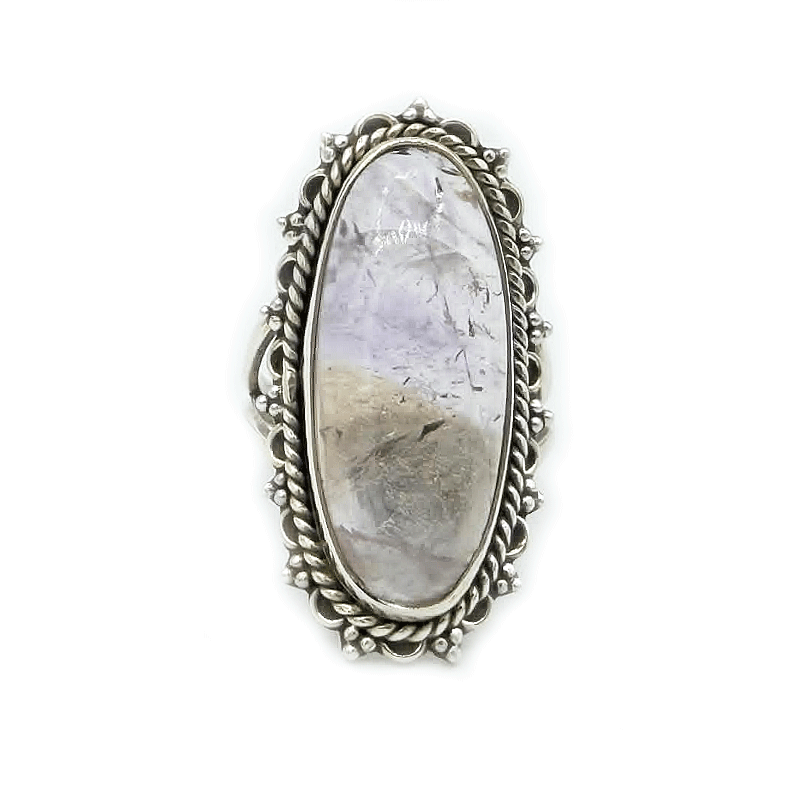 ametrine oval sterling silver gemstone ring