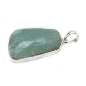 chalcedony silver gemstone pendant
