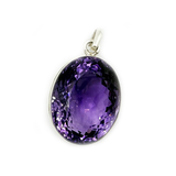 Statement Amethyst Oval Boho Style Pendant
