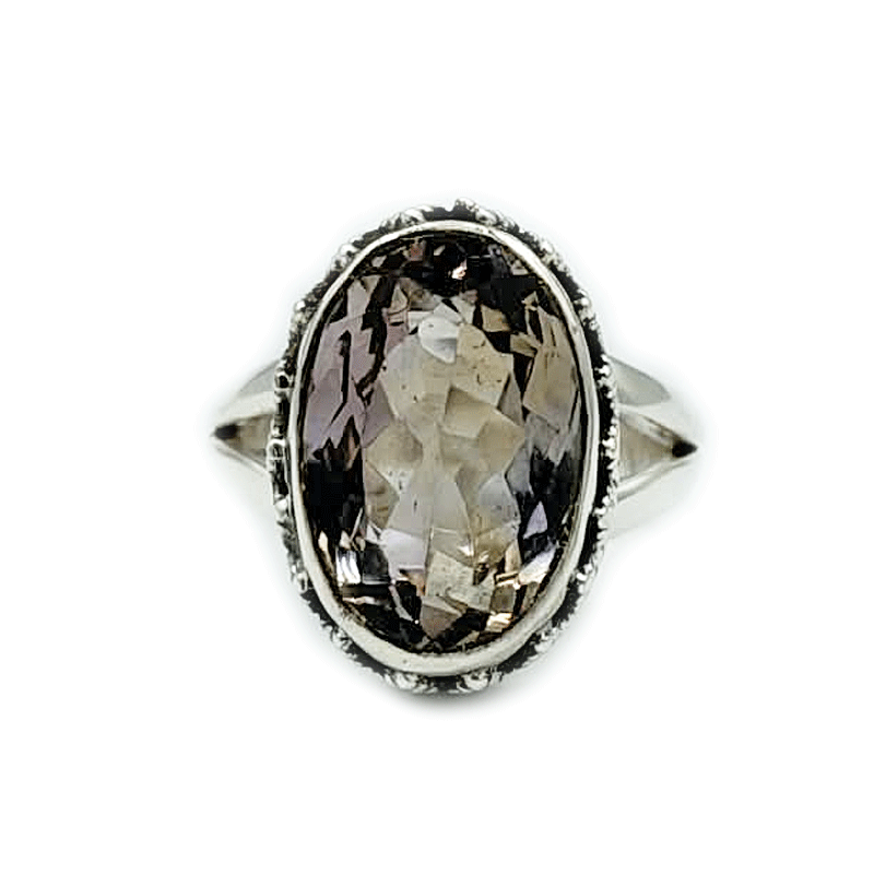 amethyst sterling silver gemstone ring