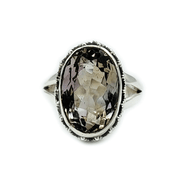 amethyst sterling silver gemstone ring