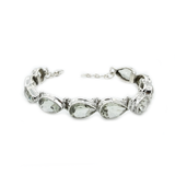 Classic Green Amethyst Teardrop Bracelet