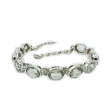 Classic Green Amethyst Oval Bracelet