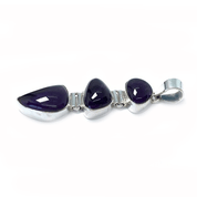 amethyst silver gemstone pendant