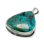 big chunky shattuckite silver gemstone pendant