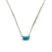 blue topaz sterling silver necklace