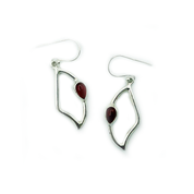 carnelian sterling silver gemstone earrings