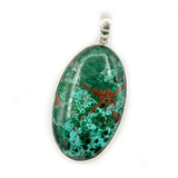 Montie Chrysocolla Statement Pendant - H