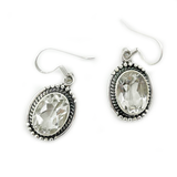 Ava Clear Quartz Gypsy Earrings