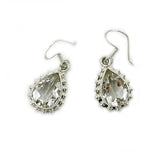 Hale Clear Quartz Teardrop Earrings