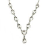 Chunky Clear Quartz Topaz Necklace