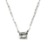 Handmade Clear Quartz Gemstone Necklace