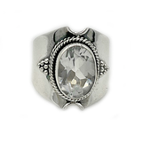 Surya Clear Quartz Bohemian Ring