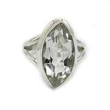 June Clear Quartz Gemstone Ring