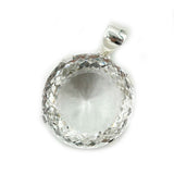 Abitha Clear Quartz Round XL Pendant