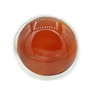 orange carnelian silver ring