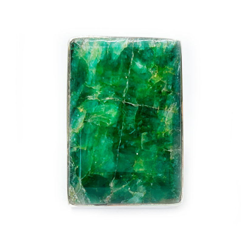 Aranya Emerald Quartz Rectangle Ring